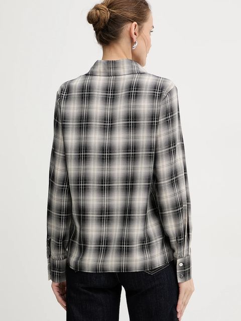 Liu Jo koszula damska kolor czarny relaxed z kołnierzykiem klasycznym MF5493 T107A - zdjęcie produktu nr 2