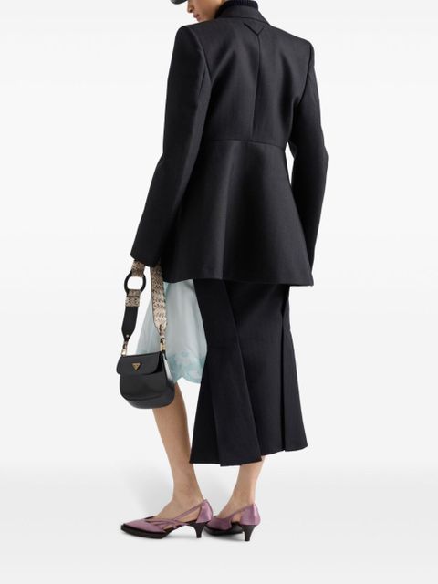 Prada deconstructed midi-skirt - Blue