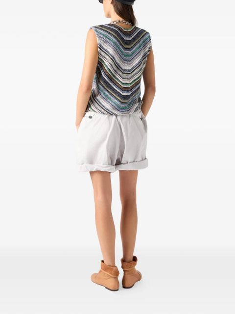Missoni striped-pattern top - Blue