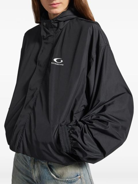 Balenciaga Loop Sports Icon hooded tracksuit jacket - Black