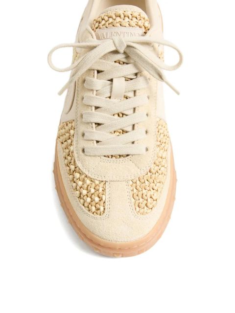 Valentino Garavani Upvillage woven VLogo sneakers - Neutrals