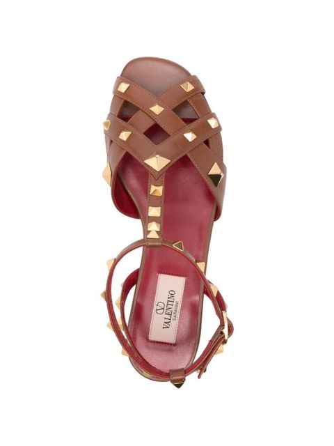 Valentino Garavani Studdy stud-embellished sandals - Brown