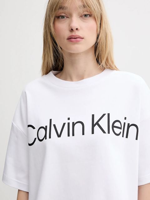 Calvin Klein t-shirt bawełniany damski kolor biały LV044C903G