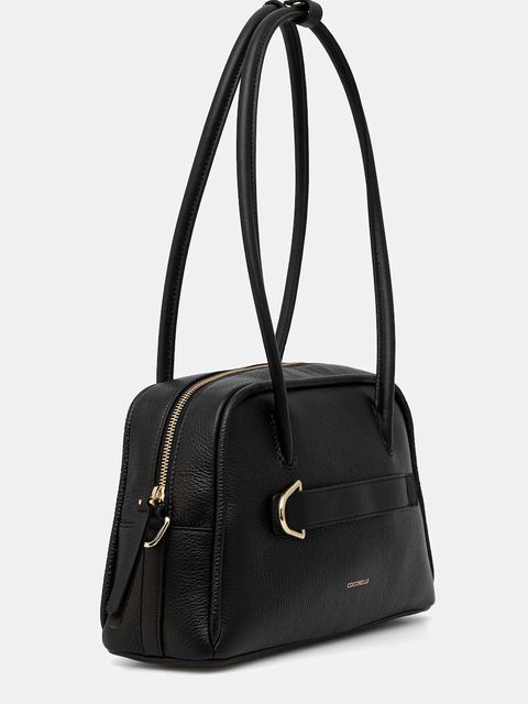 Coccinelle torebka skórzana PAKI kolor czarny E1 U4A 12 01 01 - zdjęcie produktu nr 2