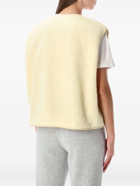 American Vintage Hoktown button-fastening teddy gilet - Neutrals - zdjęcie produktu nr 2