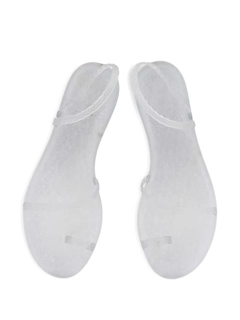 Ancient Greek Sandals Eleftheria glitter sandals - Clear/silver glitter