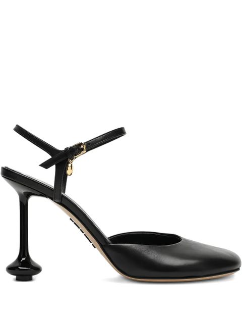 LOEWE 90mm ankle-strap sculpted-heel pumps - Black - zdjęcie produktu nr 1
