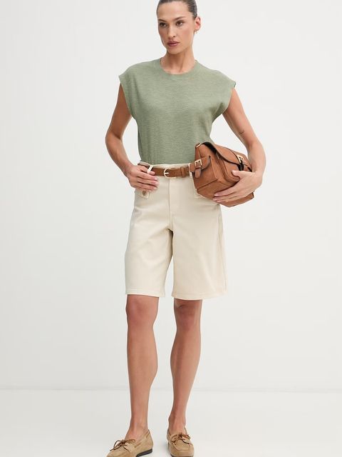 United Colors of Benetton top damski z lnem - zdjęcie produktu nr 1