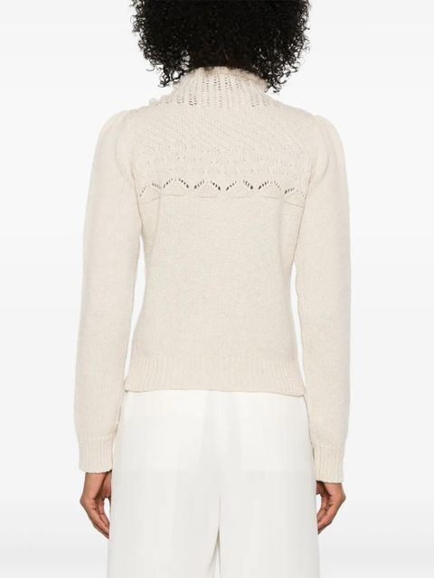 Valentino Garavani open-knit sweater - Neutrals