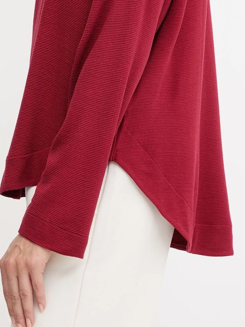 BOSS bluza lounge damska kolor bordowy gładka 50535769