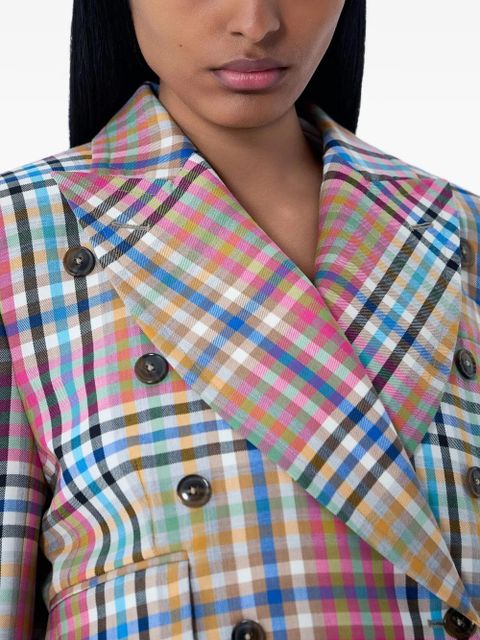 Vivienne Westwood double-breasted check-pattern blazer - Pink