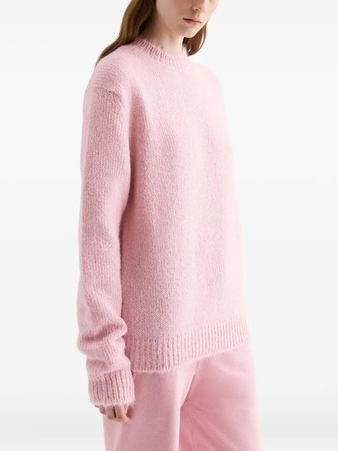 Jil Sander ribbed-cuff alpaca-wool-blend sweater - Pink - zdjęcie produktu nr 2