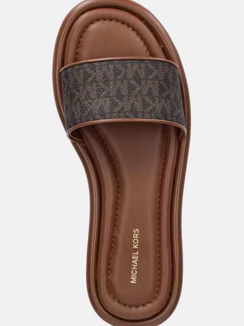 MICHAEL Michael Kors klapki Dana damskie kolor brązowy 40S5DNFS1B.200