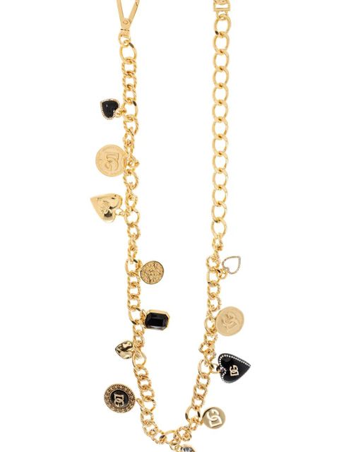 Dolce & Gabbana logo-charm chain belt - Gold