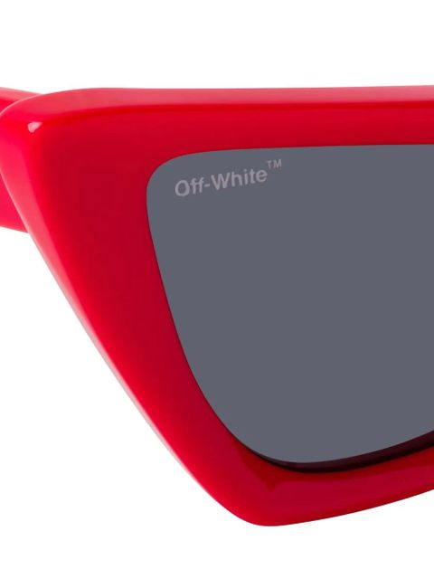 Off-White cat-eye full-rim sunglasses - Red