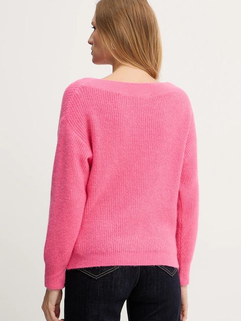 Morgan sweter z domieszką wełny MREINE damski kolor różowy MREINE - zdjęcie produktu nr 2
