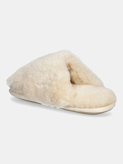 Answear.LAB kapcie wełniane kolor beżowy