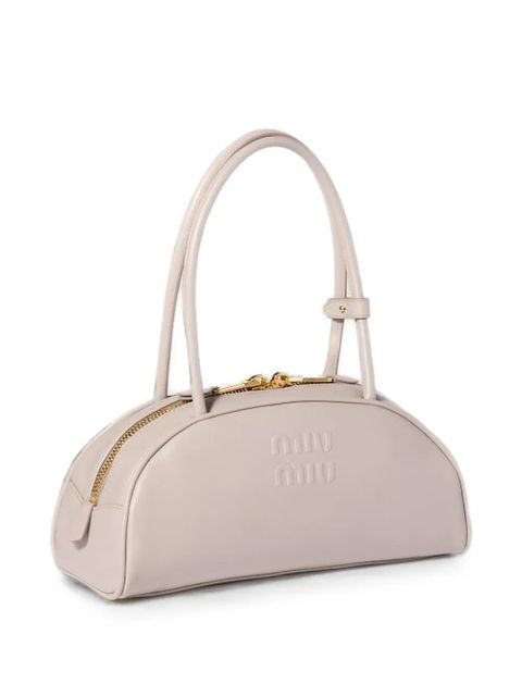 Miu Miu Beau leather shoulder bag - Grey