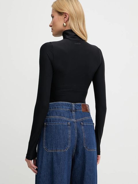 Guess body EVELINE kolor czarny z golfem O5GM10 KCDE0