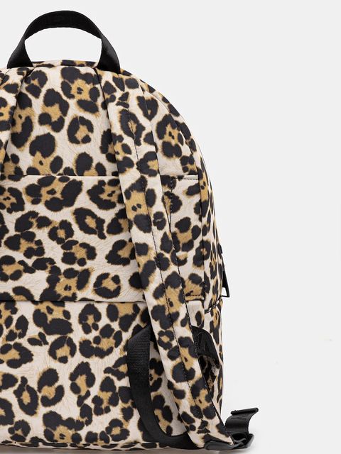 Dkny plecak damski kolor beżowy duży wzorzysty R52KDJ12