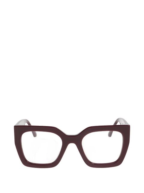 ETRO geometric-frame logo-detail glasses - Purple - zdjęcie produktu nr 1