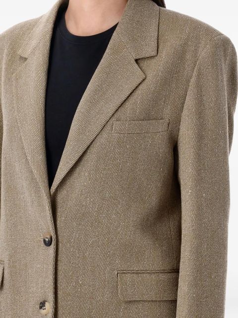Golden Goose herringbone blazer - Brown