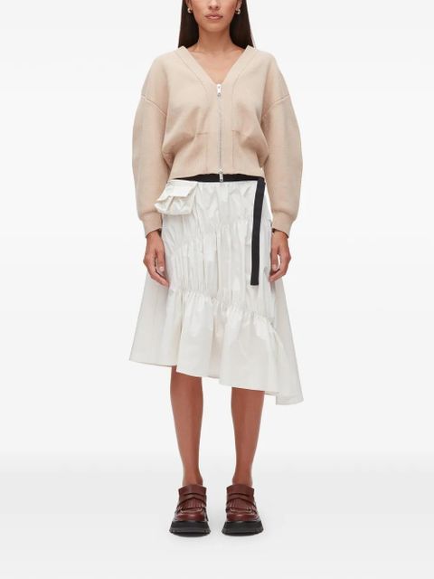 3.1 Phillip Lim ruffled asymmetric skirt - White