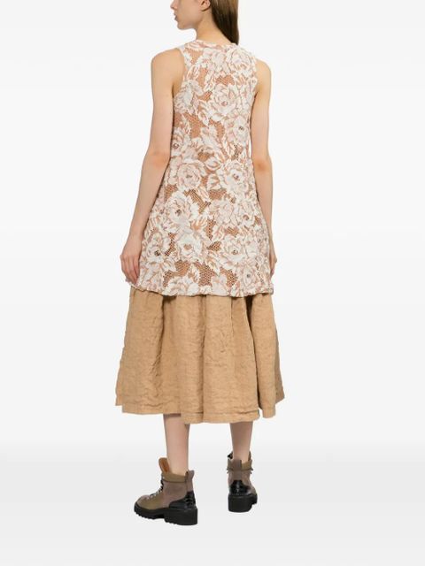 Comme Des Garçons floral-embroidered vest - Neutrals