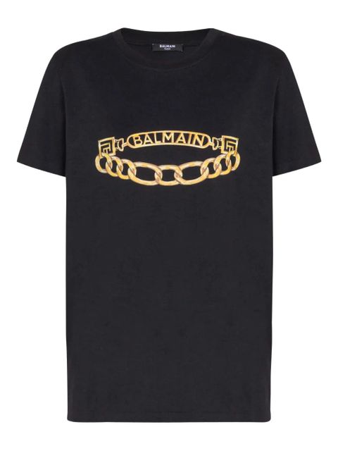 Balmain Balmain Chain-print T-shirt - Black - zdjęcie produktu nr 1