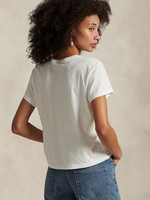 Polo Ralph Lauren t-shirt damski kolor biały 211967102