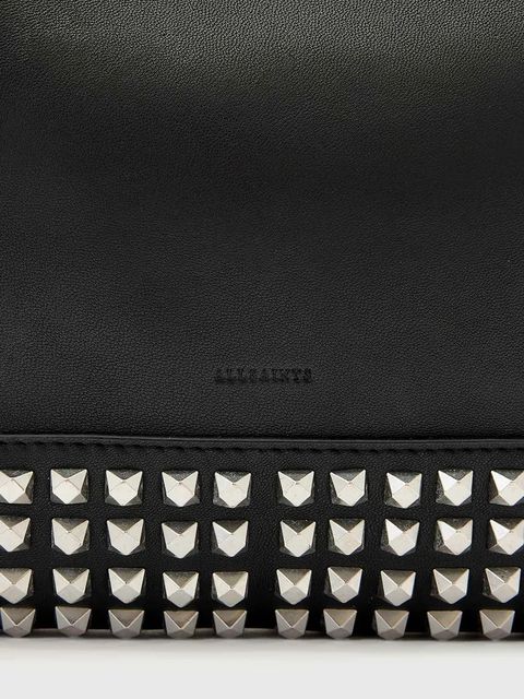 AllSaints torebka skórzana kolor czarny W595XD