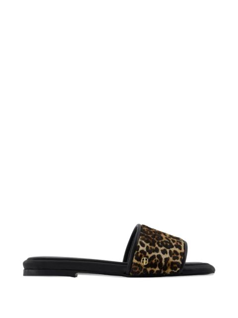 ANINE BING leopard open toe sandals - Neutrals - zdjęcie produktu nr 1