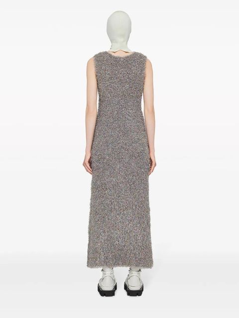 Jil Sander V-neck sleeveless midi dress - Silver