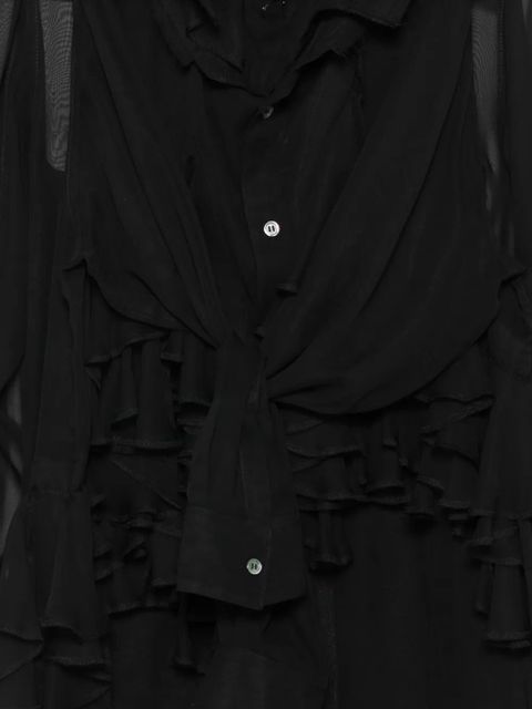 Comme Des Garçons ruffled blouse - Black