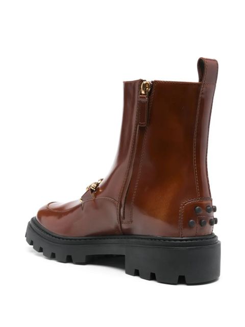 Tod's leather ankle boots - Brown