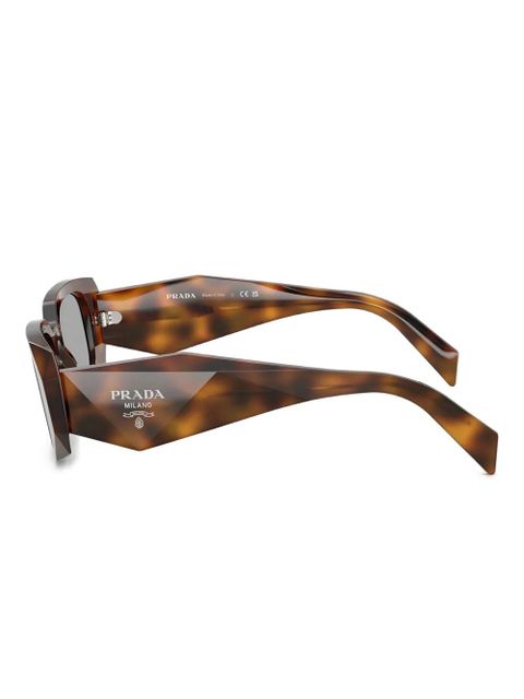 Prada Eyewear rectangle-frame sunglasses - Brown