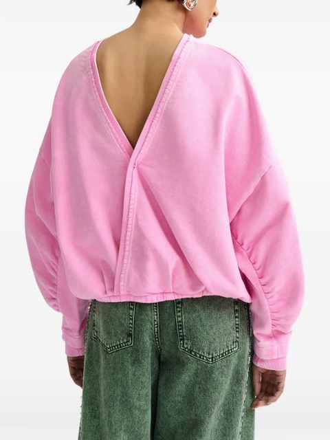 Essentiel Antwerp gathered-waist sweatshirt - Pink