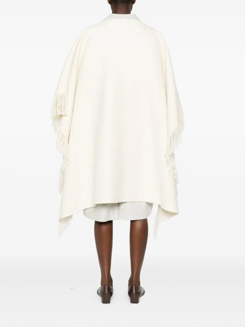 TOTEME fringe-detailing scarf - White