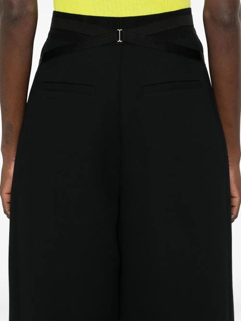 Jean Paul Gaultier bonded crepe trousers - Black