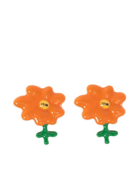 Marc Jacobs x David Shrigley Joy Flower stud earrings - Orange - zdjęcie produktu nr 1