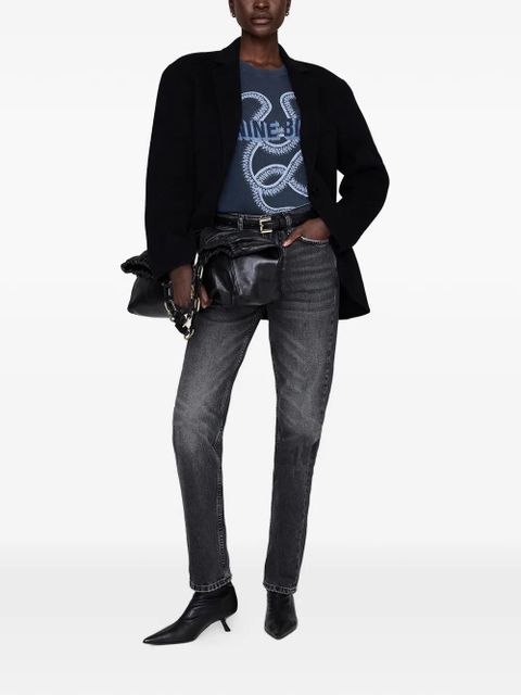 ANINE BING snake lili T-shirt - Blue - zdjęcie produktu nr 2