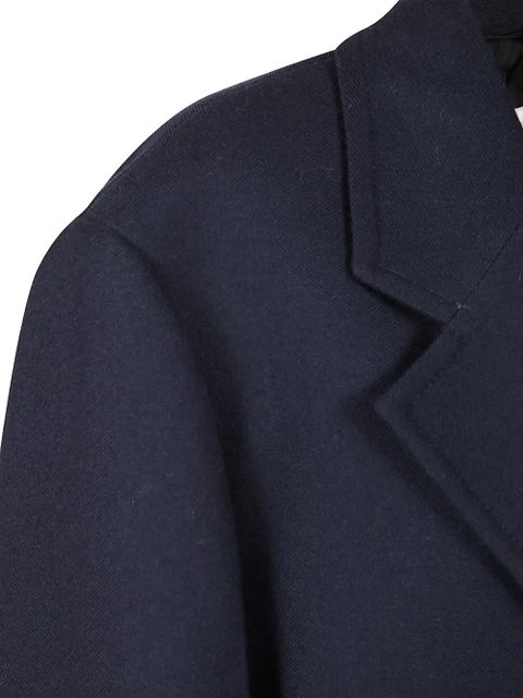 Jil Sander notched lapel coat - Blue