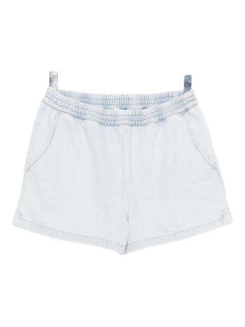 Off-White logo-print denim shorts - Blue - zdjęcie produktu nr 2