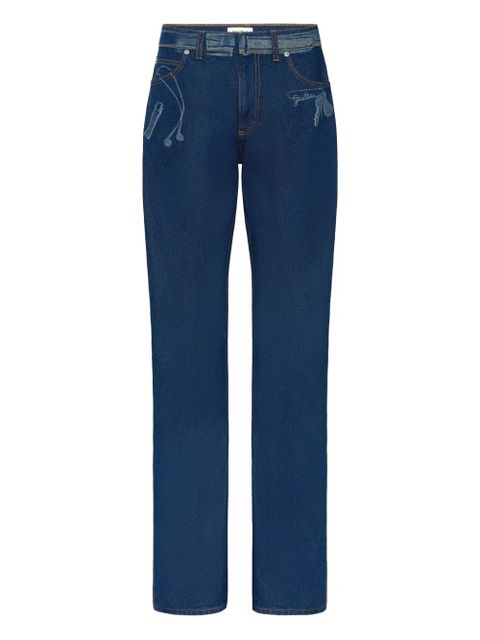 Jean Paul Gaultier Trompe l'oeil-print jeans - Blue - zdjęcie produktu nr 1