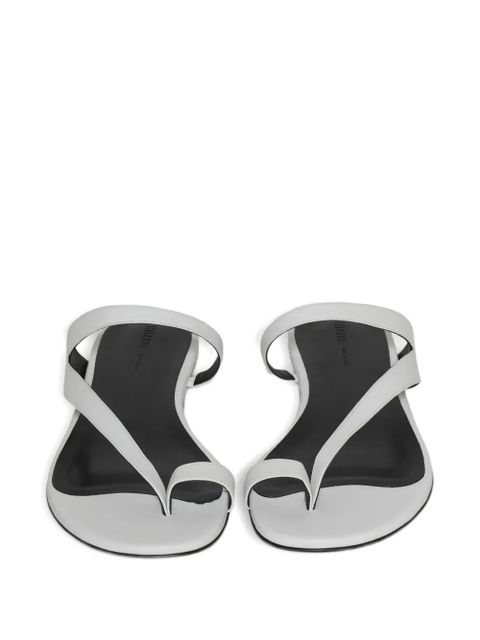 KHAITE Aimee double-strap flat sandals - White