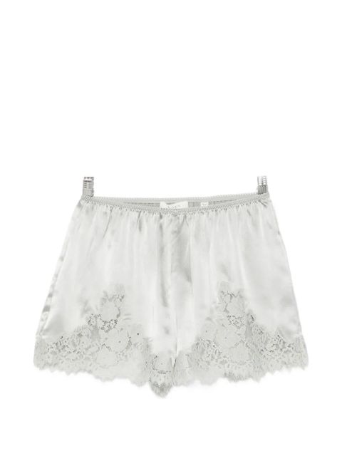 DÔEN Iona lace-trim shorts - Green - zdjęcie produktu nr 1