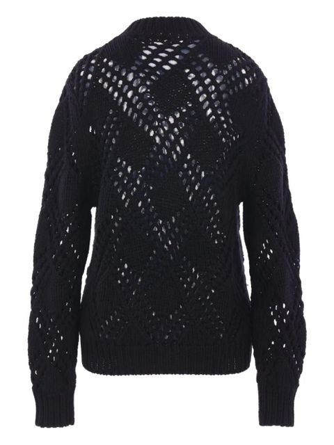 Jil Sander geometric-pattern sweater - Black - zdjęcie produktu nr 2
