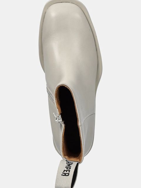 Camper botki skórzane Billie damskie kolor beżowy na platformie K400754-006