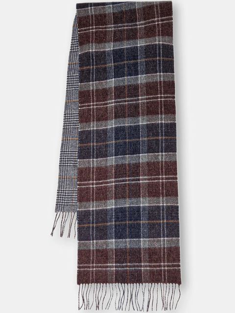 Barbour szalik wełniany kolor multicolor wzorzysty USC0401 - zdjęcie produktu nr 1