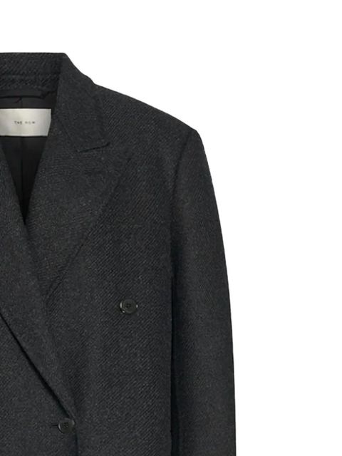 The Row double-breasted felted coat - Black - zdjęcie produktu nr 2